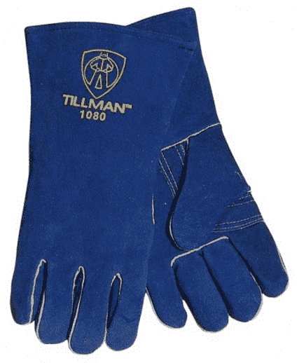 Tillman Cowhide Stick Gloves (Blue) Part #1080L for Sale Online